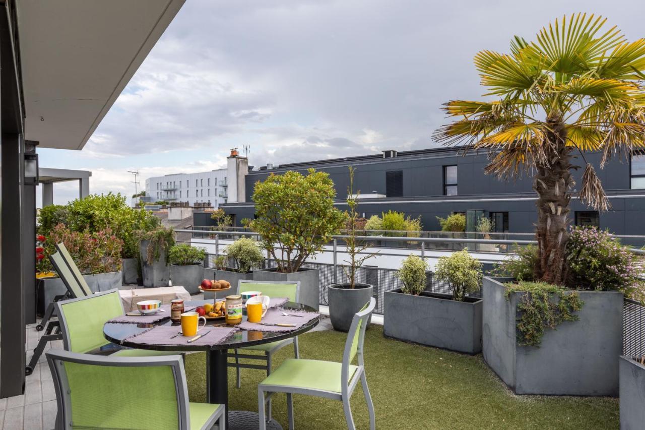 Illanka - Appartement 3 Chambres Avec Parking Et Terrasse Proche Gare Rennes Eksteriør bilde