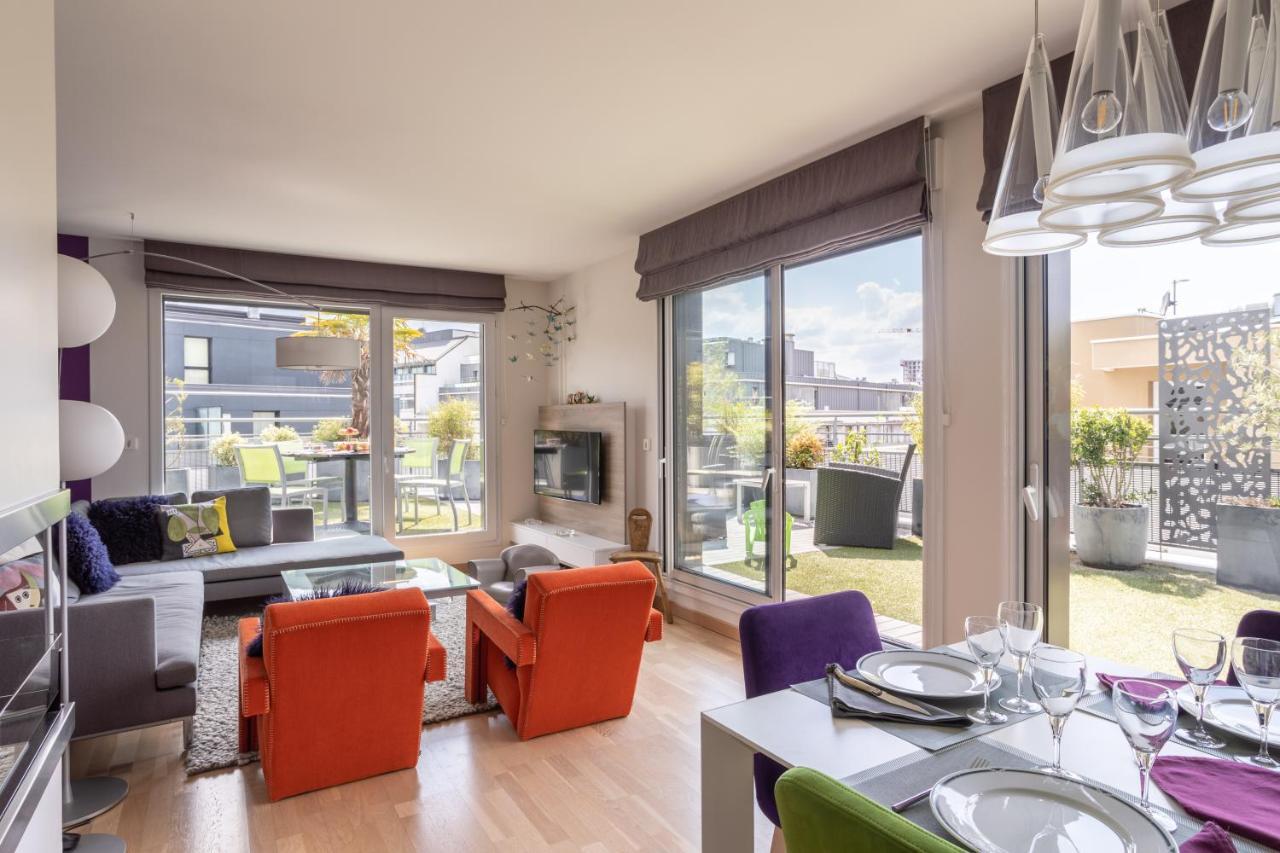 Illanka - Appartement 3 Chambres Avec Parking Et Terrasse Proche Gare Rennes Eksteriør bilde